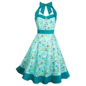 Disney Parks Authentic - XS Disneyland pattern Halter Dress